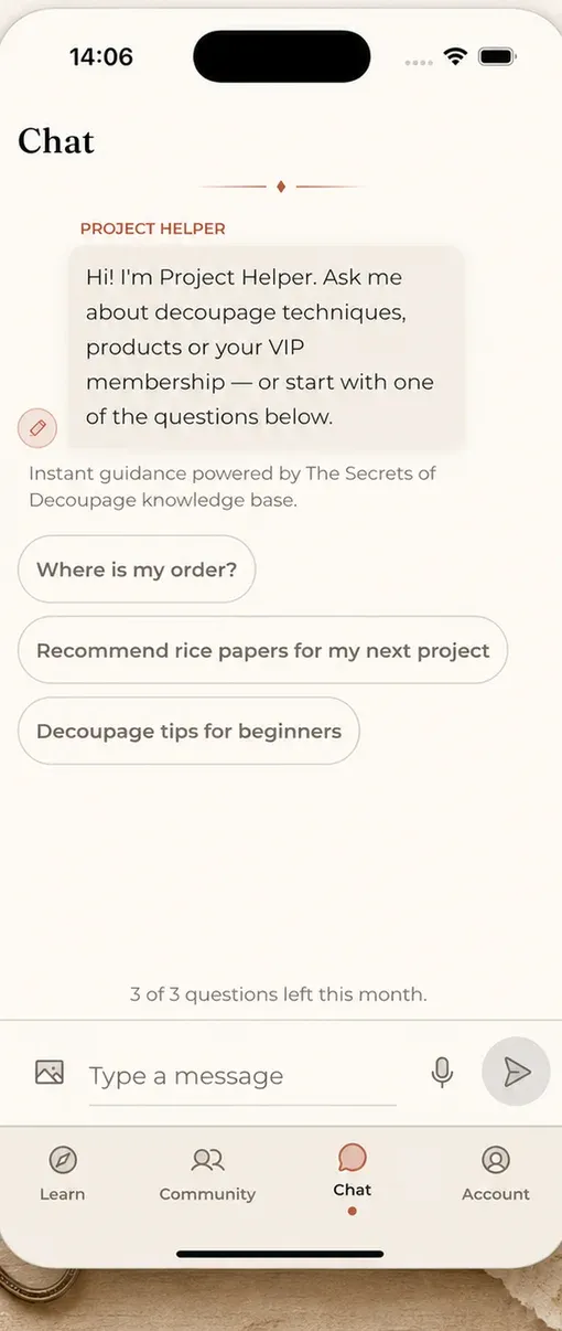A conversation with the AI Project Helper